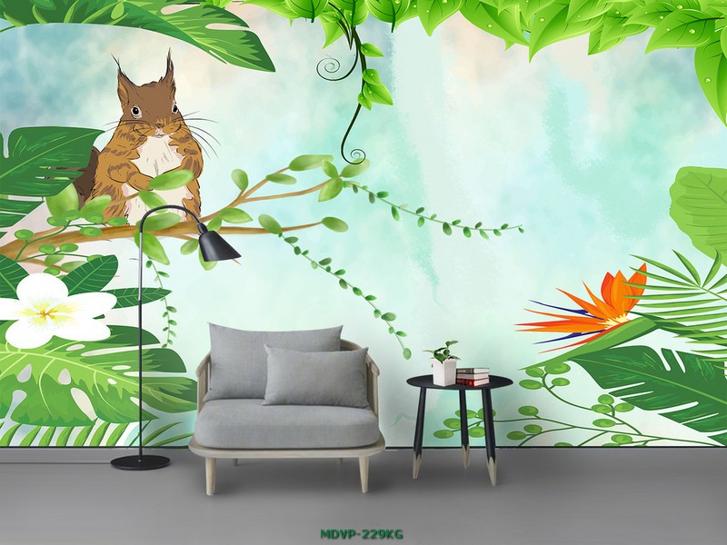 Tranh chú sóc trong rừng